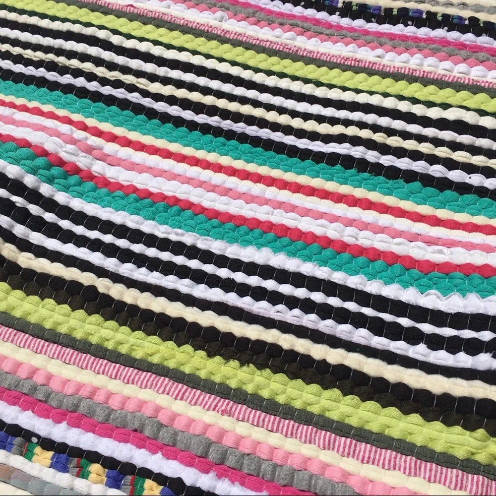 NWT Recycled / Upcycled fabric rug